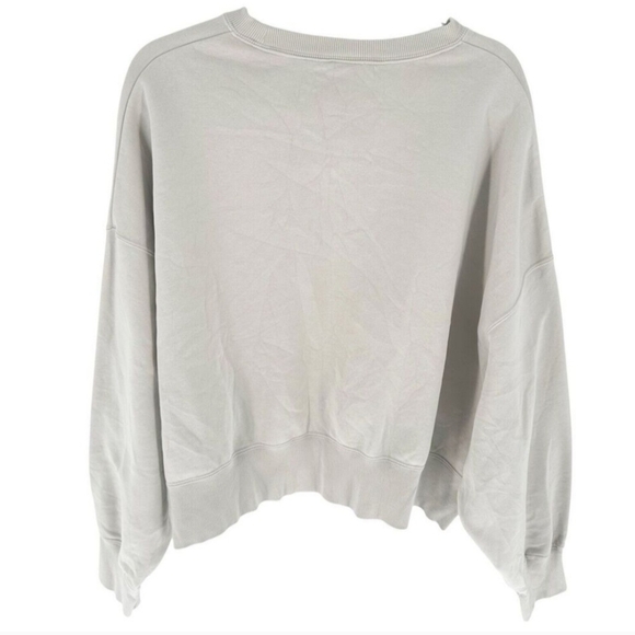 Nike Women's Cream and Blue Sweatshirt - Picture 2 of 2